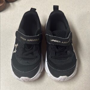 Under Armour Kids Black and White Sneakers